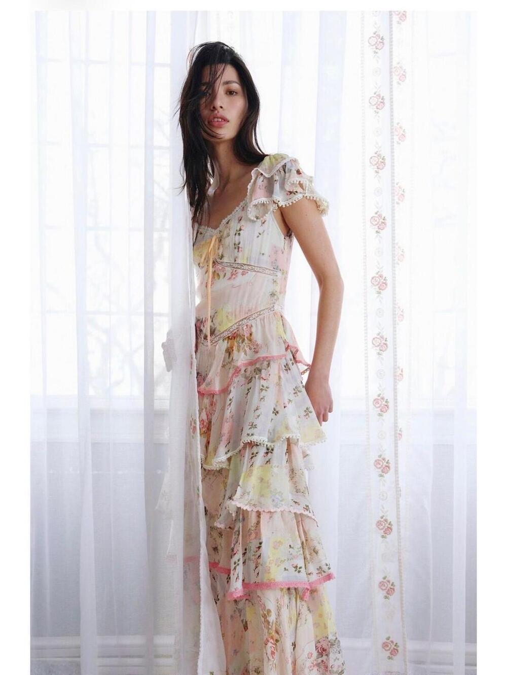 Free People Love You bunches midi dress / NWT/L/SOLD OUT/$450 MARP